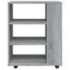 vidaXL Armoire à roulettes Gris Sonoma 60x35x75 cm Bois Voir les images du produit 6