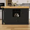 Mesa de bar extensible Merax con 6 cajones, giratoria 360°, Vista previa de la imagen del producto 2