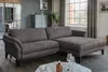 KAWOLA Sofa MALTA Ecksofa Stoff anthrazit mit motorischer Produktbild-Vorschau 3