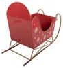 Clayre & Eef kerstdecoratie: slee, 107x41x75 cm, rood, Productafbeelding-voorbeeld 4