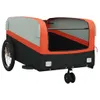 Möbel Fahrradanhänger Schwarz und Orange 45 kg Eisen 2024 Produktbild-Vorschau 4