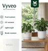 Vyveo – Kvetináč Soren s podložkou – sada 2 ks – biela – 19 Náhľad obrázku produktu 2