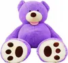 A large purple teddy bear sitting down with its legs spread out. Podgląd zdjęcia produktu