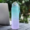 (Grün) 2 Liter Sport-Trinkflasche BPA-frei mit Produktbild-Vorschau 2