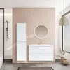 LOMAZOO Badezimmermöbel - Glänzend Weiß - Badmöbel - 80cm Produktbild-Vorschau 5
