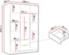 MIRJAN24 Kleiderschrank Calwi II 150, Schlafzimmer, mit Produktbild-Vorschau 4