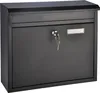 HI Briefkasten Schwarz 36 x 12 x 32 cm Produktbild-Vorschau 1