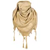 A tan-colored shemagh scarf is displayed against a white background. Produktbild-Vorschau