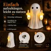 Halloween Geist LED Dekoration, leuchtende Gartenfigur für Produktbild-Vorschau 3