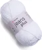 YarnArt Jeans Plus 62 – Premium Strickgarn in Optisch Weiß, Produktbild-Vorschau 1