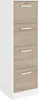 Armoire à dossiers Sil-138cm-4 tiroirs-blanc/chêne Voir les images du produit 1