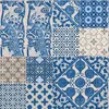 Profhome 369231-GU Küchen Bad Tapete Kachelmuster blau Produktbild-Vorschau 1