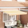 Markisenersatzstoff Gelb und Weiß 235 x 195 cm Polyester Produktbild-Vorschau 1