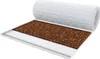 A cutaway view of a mattress topper showing its layers, including a white quilted cover and a brown coconut fiber core. Produktbild-Vorschau