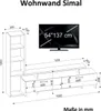 Wohnwand Weiß - Cordoba Simal "" Produktbild-Vorschau 4