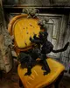 Mini Ratte mit Kunstfell als tierische Halloween Deko Produktbild-Vorschau 2