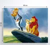 Characters from The Lion King are depicted on Pride Rock, with Rafiki holding up Simba. Produktbild-Vorschau