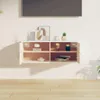 vidaXL Armadio a muro bianco 80x30x30 cm in legno di pino Anteprima dell’immagine prodotto 3