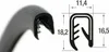 KS-S4-6S Kantenschutzprofil schwarz Klemmbereich 4-6 mm Produktbild-Vorschau 1