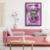 MuchoWow® MuchoWow® Gerahmtes Poster Fernsehen - Lila - Produktbild-Vorschau 6