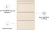 Alveon Schuhkipper Metall 3+1 schmal 51 x 15 x 117 cm - Produktbild-Vorschau 6