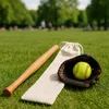 Mazza da baseball in legno Relaxdays, 34 pollici, mazza da Anteprima dell’immagine prodotto 3