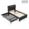Flieks Polsterbett 90x200cm mit Ausziehbett, Jugendbett Produktbild-Vorschau 4