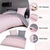 Davos Janine Biber Bettwäsche 2tlg grau rosa 65101-01| Produktbild-Vorschau 4