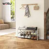 WOLTU Schuhablage Schuhregal Ständer, 3 Schicht für 12 Produktbild-Vorschau 2