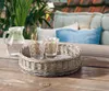 Panier à plateaux en osier Shabby Look gris rond - plateau Voir les images du produit 4