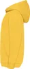 A side view of a yellow hooded sweatshirt. Produktbild-Vorschau