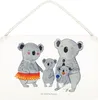 Mr. & Mrs. Panda Schild Koala Familie DIN A5 - Weiß - Produktbild-Vorschau 1