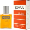 A bottle of Jovan Musk for Men Aftershave Cologne and its packaging are displayed side-by-side against a white background. Náhľad obrázku produktu