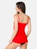 Bellivalini Damen Unterhemd aus Viskose BLV50-218 (Rot, XS Produktbild-Vorschau 3