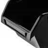 Close-up of the corner of a black plastic storage box. Produktbild-Vorschau