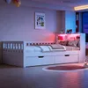 Flieks Jugendbett 90x200cm mit Schubladen, Schlafsofa Produktbild-Vorschau 3