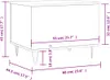 vidaXL Tavolino da salotto bianco 60x44,5x45 cm in Anteprima dell’immagine prodotto 8
