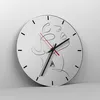 Wanduhr - Rund - Glasuhr - Stück Linear Gesicht - 40x40cm - Produktbild-Vorschau 4