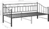 vidaXL Canapé-lit Cadre de lit noir métal 90x200 cm Voir les images du produit 20