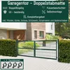 Gartentor Tor Gartenzaun Zaun 300x100 cm Doppelflügelig Produktbild-Vorschau 2