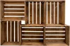 6x cassetta di legno PINEEA grande 50x40x30 cm - cassetta Anteprima dell’immagine prodotto 2