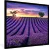 MuchoWow® Gerahmtes Poster Lavendel - Hügel - Produktbild-Vorschau 1