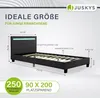 Juskys Polsterbett Verona 90x200 cm - Bettgestell inkl. Produktbild-Vorschau 5