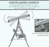 Outsunny Hollywoodschaukel 3-Sitzer Schaukelbank Produktbild-Vorschau 4