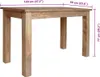 vidaXL Jídelní stůl z mahagonového masivu 120x60x77 cm Náhled obrázku produktu 5