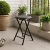 DOCHTMANN Sgabello pieghevole nero 30x45cm Anteprima dell’immagine prodotto 9