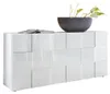 CALICOSY - Buffet Dama 3 portes style damier - L181 cm Voir les images du produit 1
