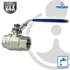 tecuro Edelstahl V4A Kugelhahn, beidseitig IG 3/8 Zoll (DN Produktbild-Vorschau 5