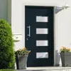 vidaXL Haustür Aluminium und PVC Anthrazit 110x210 cm Produktbild-Vorschau 2