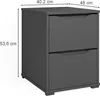 Nachttisch Vicco Ruben Anthrazit 40.2 x 53.6 cm, Model Produktbild-Vorschau 3